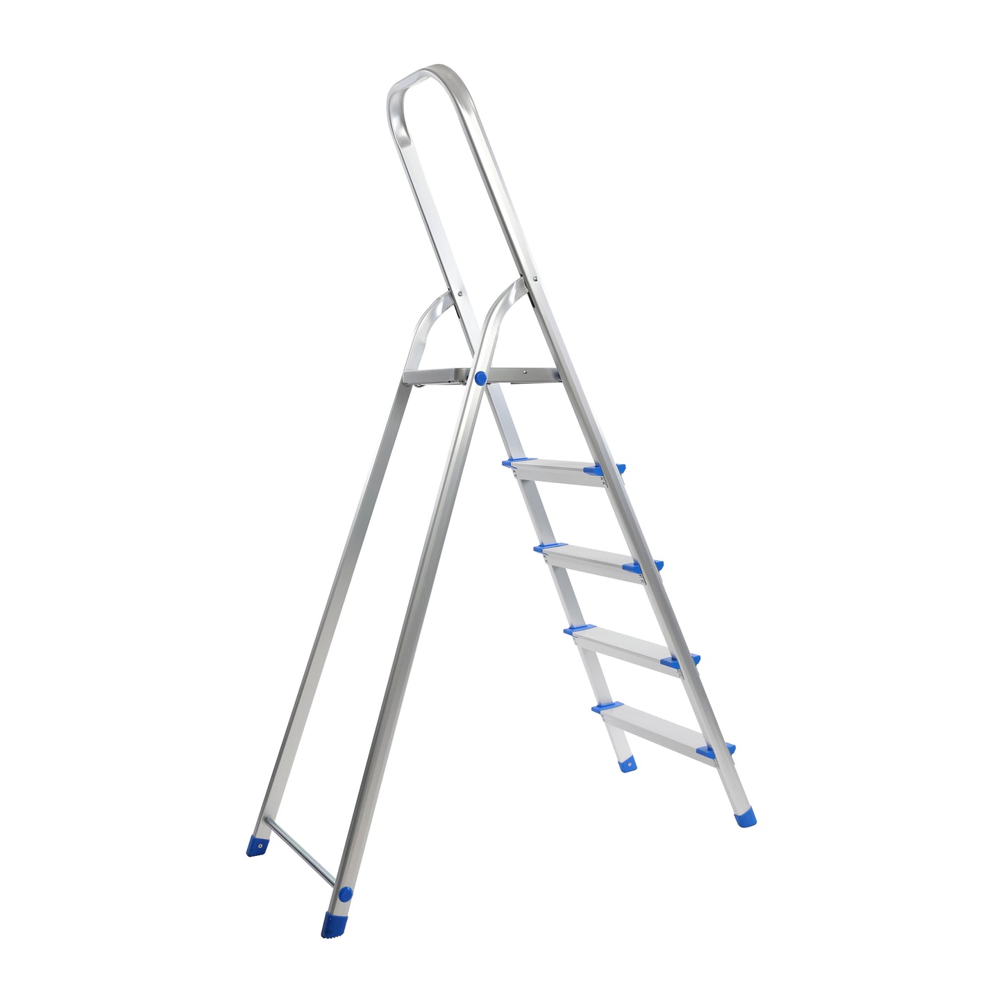 Escabeau aluminium 5 marches — léger 3,1 kg, marches larges antidérapantes, conforme EN 131 — MOQ 200