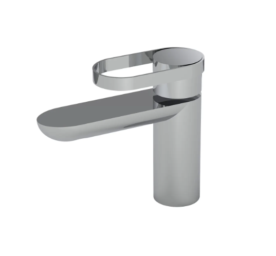 Robinet lavabo CHROME design ovale — mitigeur monocommande contemporain — MOQ 200