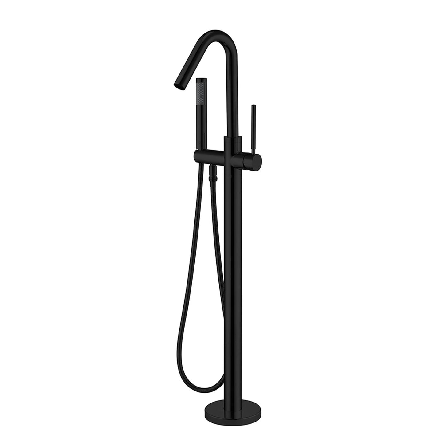 Robinet baignoire colonne sur pied NOIR MAT avec douchette — design contemporain — MOQ 200