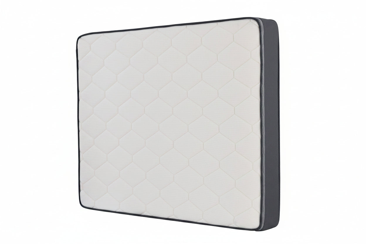 Matelas à ressorts ensachés 160×200 cm — épaisseur 24 cm, mousse HD + bordure renforcée, conditionné enroulé — MOQ 50
