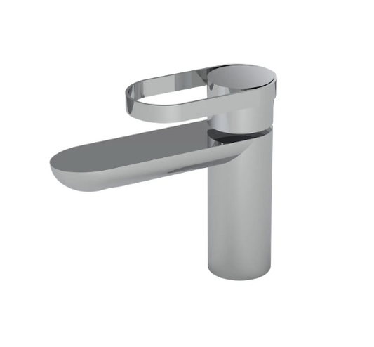Robinet lavabo CHROME design ovale — mitigeur monocommande contemporain — MOQ 200