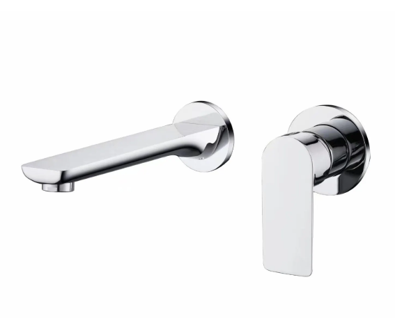 Robinet lavabo MURAL CHROME — mitigeur encastré design contemporain — MOQ 200