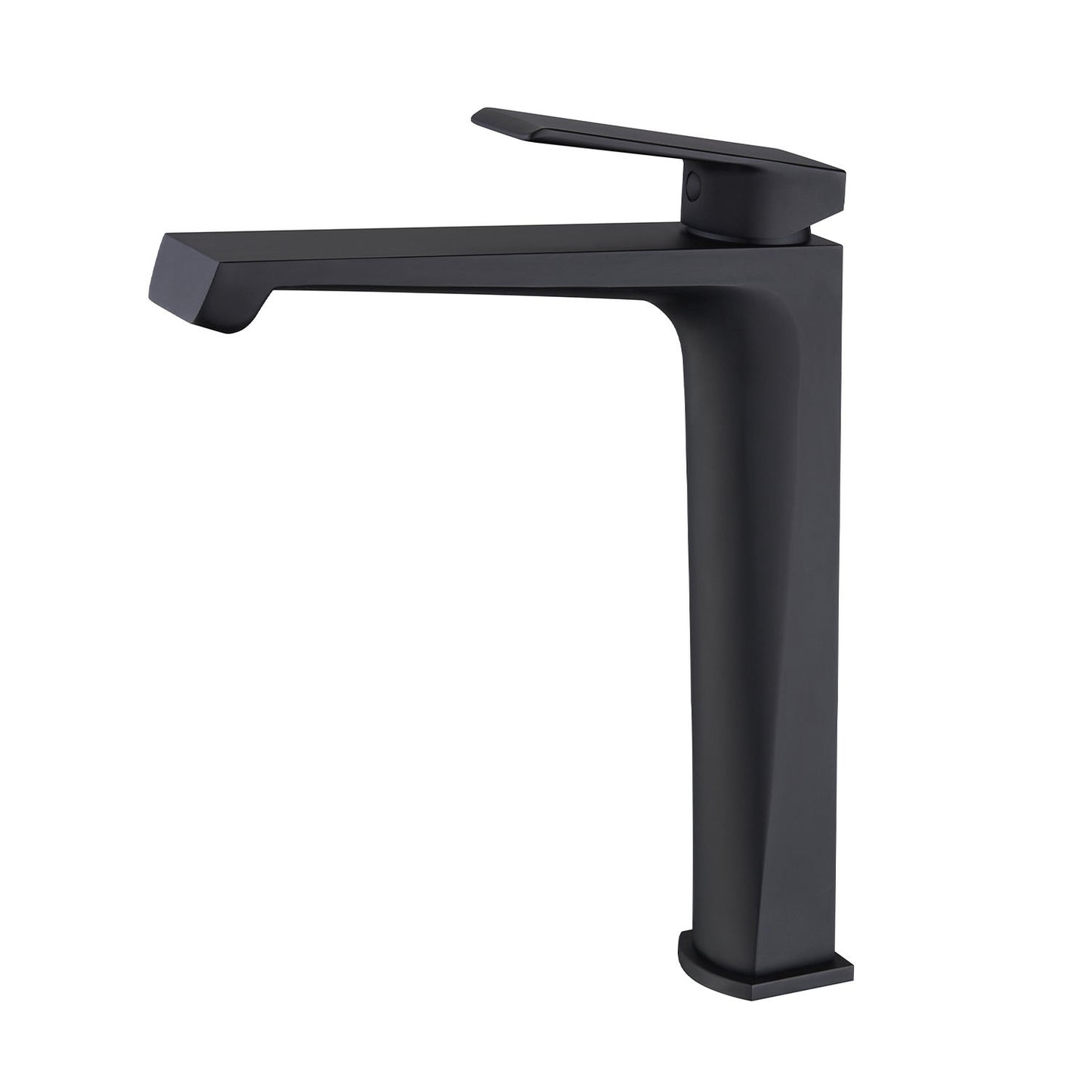 Robinet lavabo HAUT vasque à poser NOIR MAT — design carré contemporain — MOQ 200