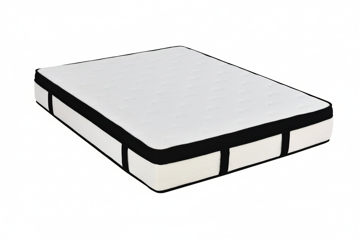 Matelas hybride 30 cm — mousse à mémoire de forme gel et ressorts ensachés 5 zones, 160×200 — MOQ 50