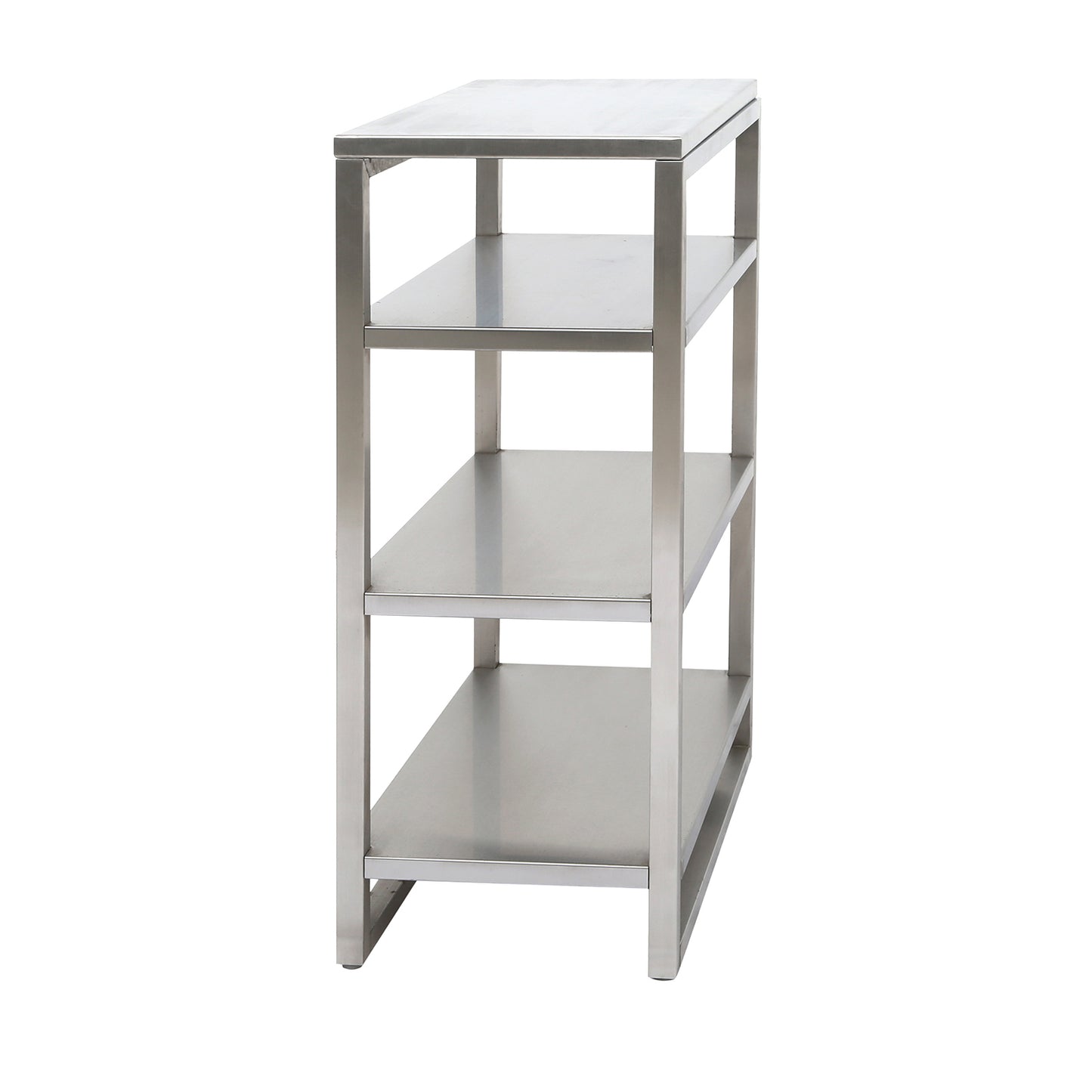 Étagère INOX 4 niveaux pliable compact — rangement pro multi-usages — MOQ 100