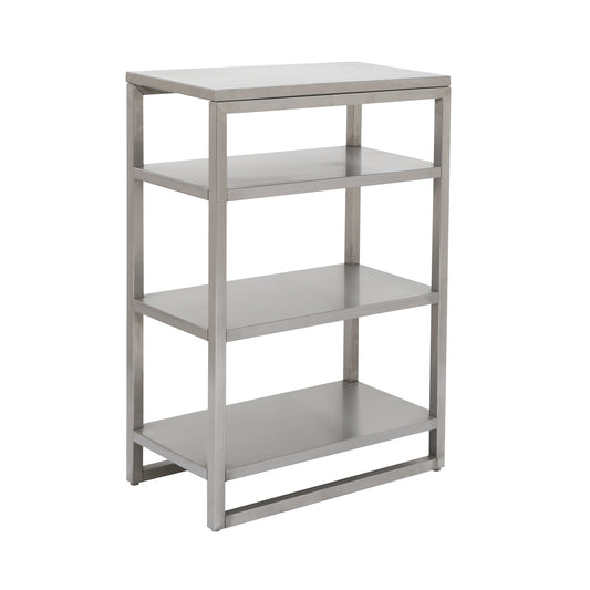 Étagère INOX 4 niveaux pliable compact — rangement pro multi-usages — MOQ 100