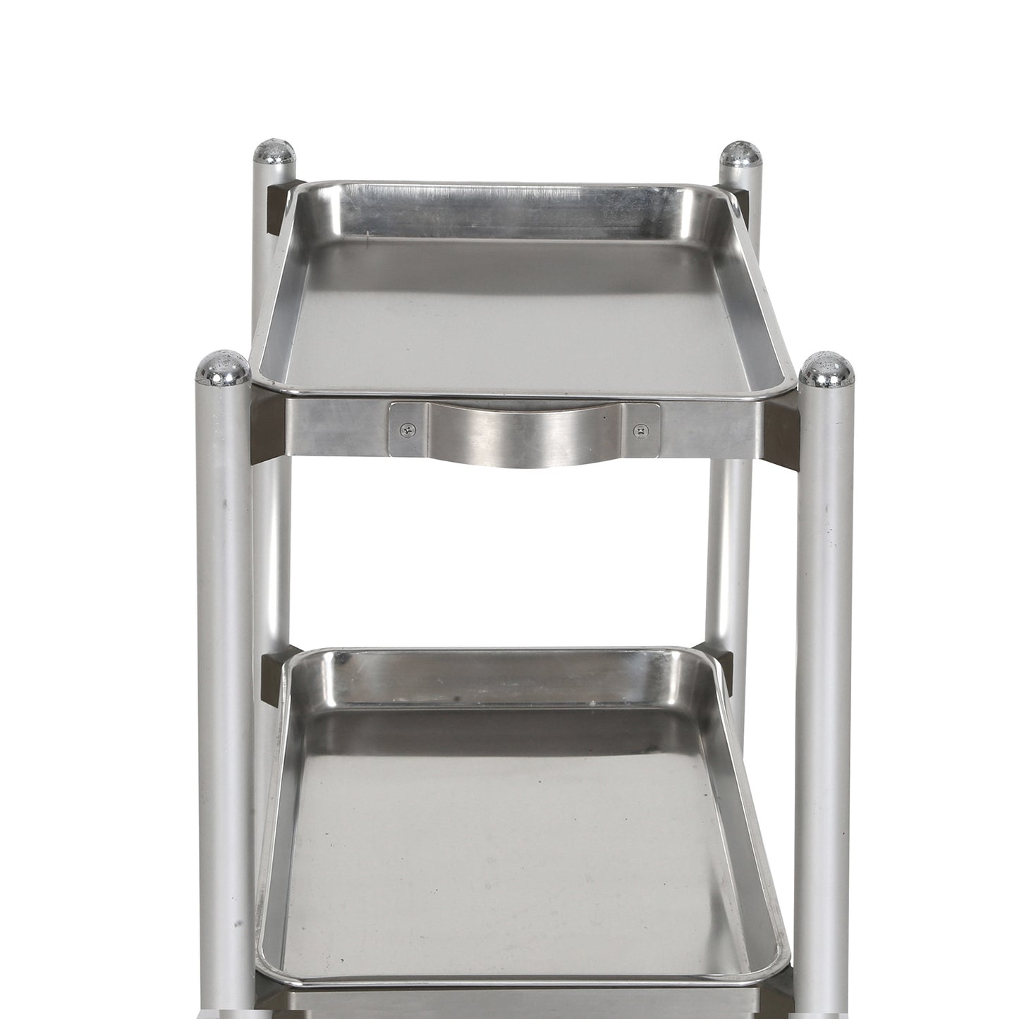 Chariot INOX 3 niveaux pliable sur roulettes — desserte pro multi-usages — MOQ 20