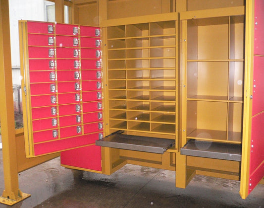 Boîtes aux lettres collectives ABRITÉES sur-mesure — version NF possible sur demande — MOQ 1