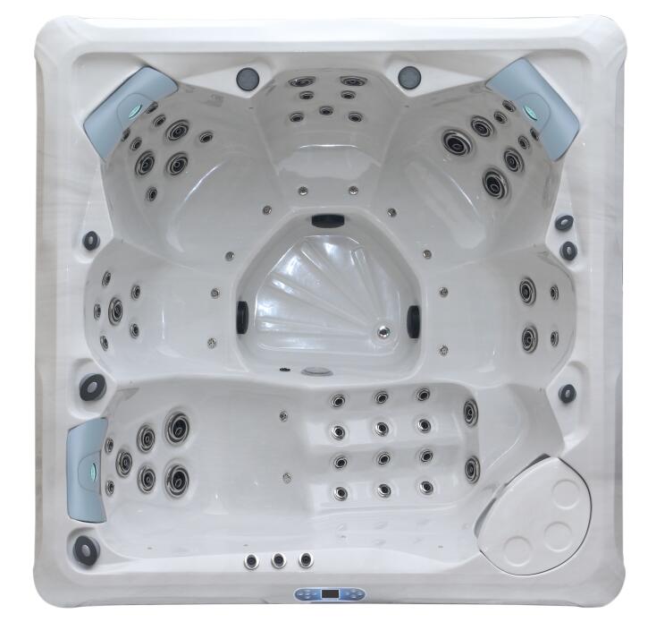 Spa extérieur 6-7 places 214×214 cm — 29 jets, système Balboa, chauffage 3 kW, coque acrylique — MOQ 1