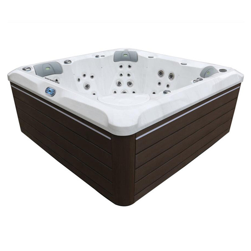 Spa extérieur 6-7 places 214×214 cm — 29 jets, système Balboa, chauffage 3 kW, coque acrylique — MOQ 1