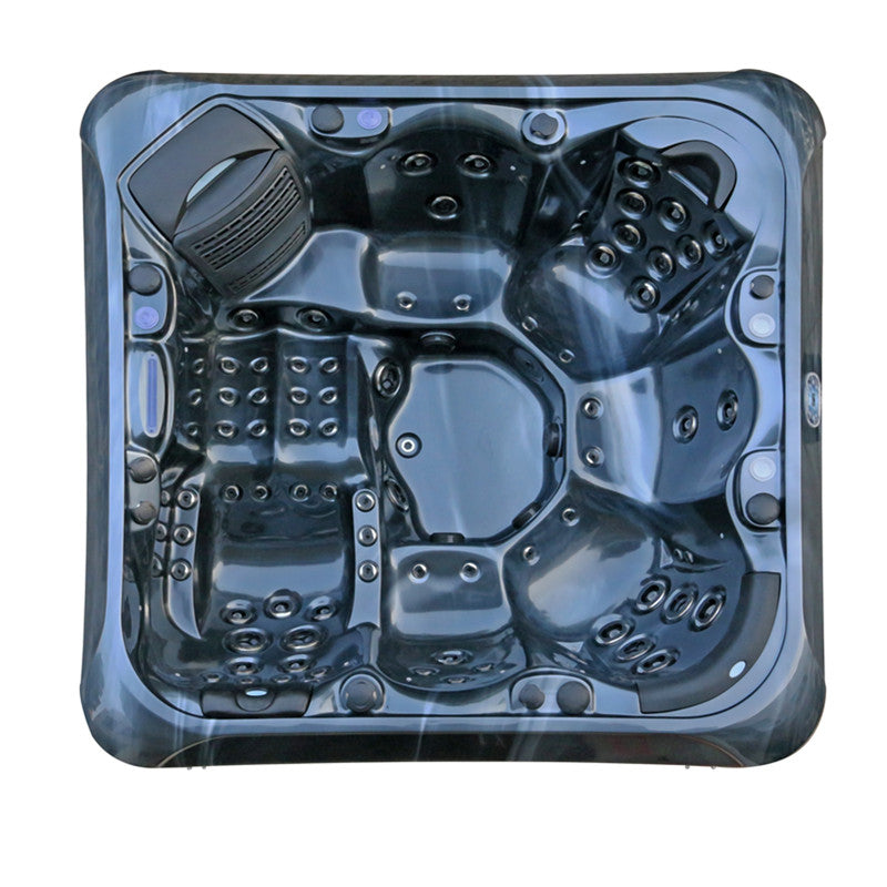 Spa extérieur 7-8 places 230×230 cm — 67 jets, système Balboa, chauffage 3 kW, coque acrylique — MOQ 1