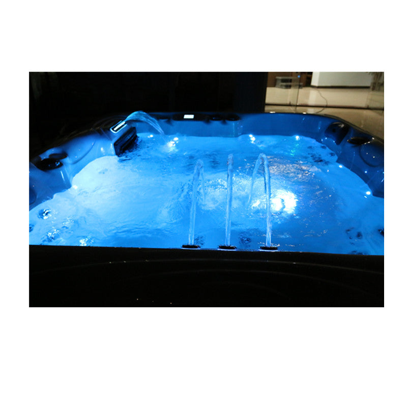 Spa extérieur 5-6 places 200×200 cm — 59 jets, système Balboa, chauffage 3 kW, coque acrylique — MOQ 1